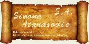 Simona Atanasović vizit kartica